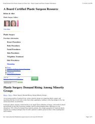 A Board Certified Plastic Surgeon Resource - Few Institute