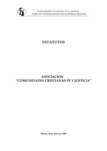 ASOCIACION FE Y JUSTICIA-ESTATUTOS INTERNOS