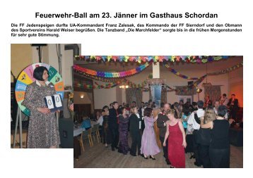 Feuerwehr-Ball am 23. Jänner im Gasthaus ... - FF Jedenspeigen