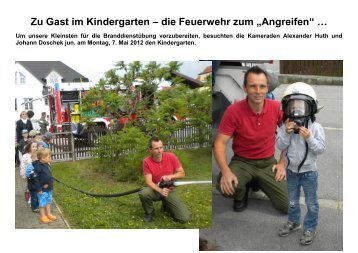 Zu Gast im Kindergarten – die Feuerwehr zum ... - FF Jedenspeigen