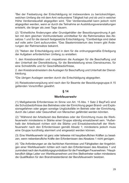 Verordnung zur Ausführung des Bayerischen Feuerwehrgesetzes