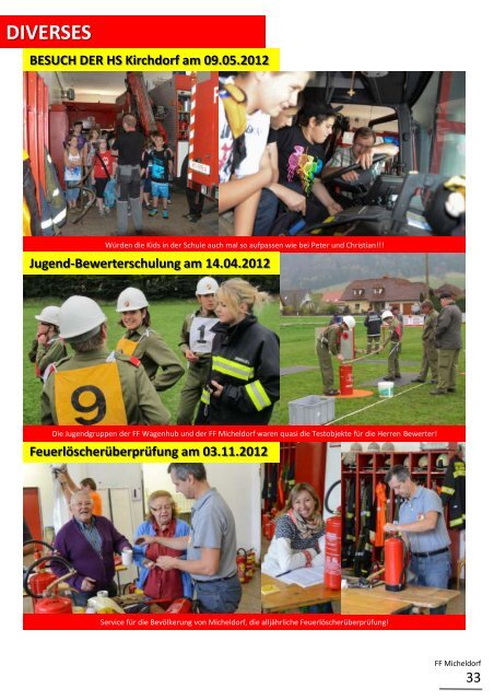 Jahresbericht 2012 - Freiwillige Feuerwehr Micheldorf in OÖ