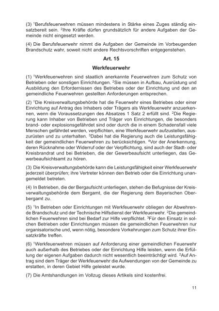 Bayerisches Feuerwehrgesetz (BayFwG)