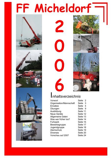 Jahresbericht 2006 - Freiwillige Feuerwehr Micheldorf in OÖ