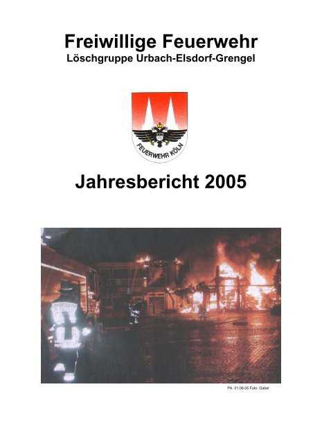 Freiwillige Feuerwehr Jahresbericht 2005 - Löschgruppe Urbach