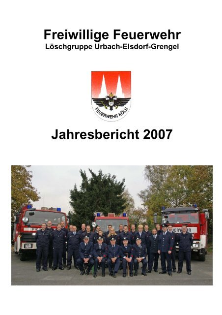 Freiwillige Feuerwehr Jahresbericht 2007 - Löschgruppe Urbach