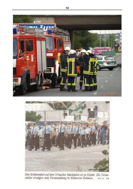Freiwillige Feuerwehr Jahresbericht 2007 - Löschgruppe Urbach