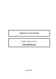 filozofija - Filozofska fakulteta