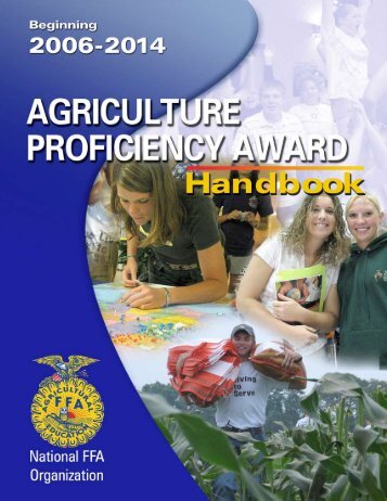 Proficiency Award Handbook - National FFA Organization
