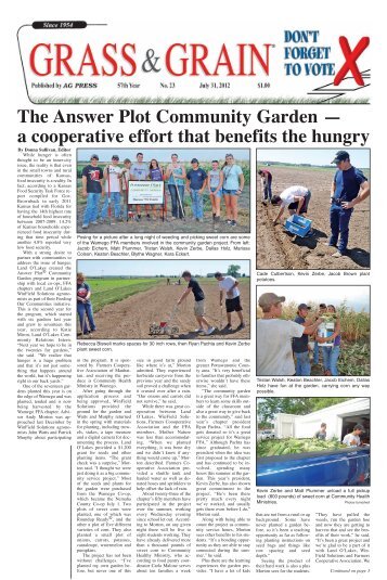 Wamego (KS) FFA chapter donates more than 1000 - National FFA ...