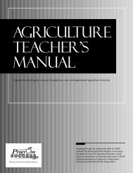 Agriculture Teacher's Manual - National FFA Organization
