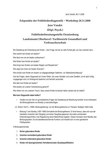 Frühförderberatungsstelle Oranienburg