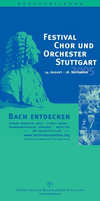 Festival Chor und Orchester Stuttgart - Festivalensemble Stuttgart