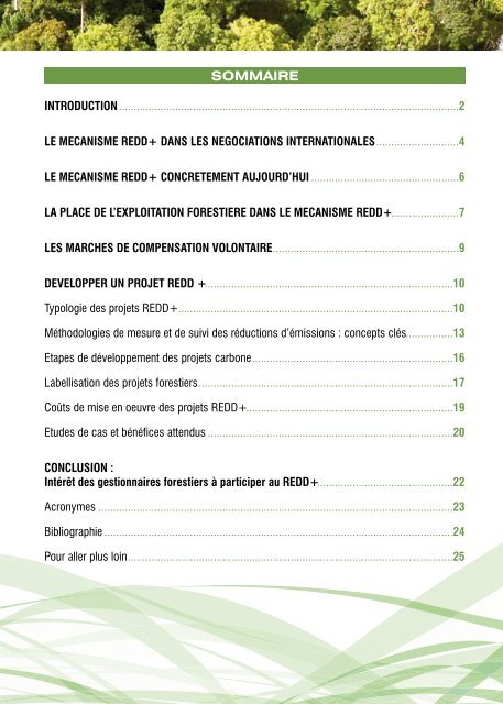 Guide REDD+ pour les concessionnaires forestiers d'Afrique ... - FFEM