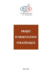 projet d'orientation stratégique - Agence Française de Développement