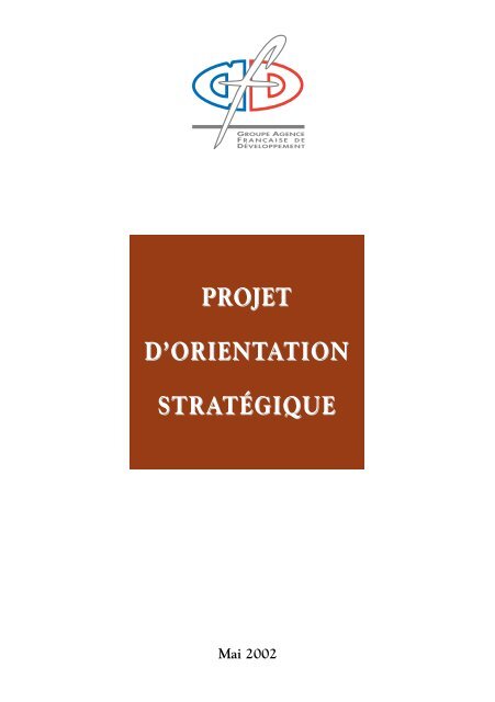 projet d'orientation stratégique - Agence Française de Développement
