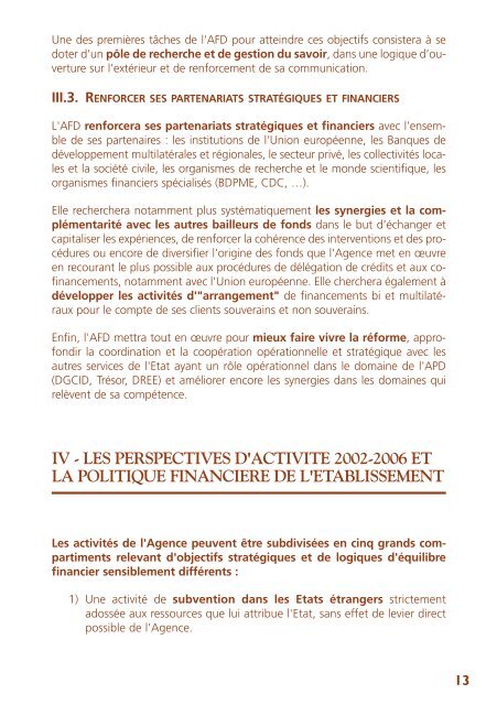 projet d'orientation stratégique - Agence Française de Développement