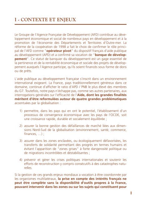 projet d'orientation stratégique - Agence Française de Développement