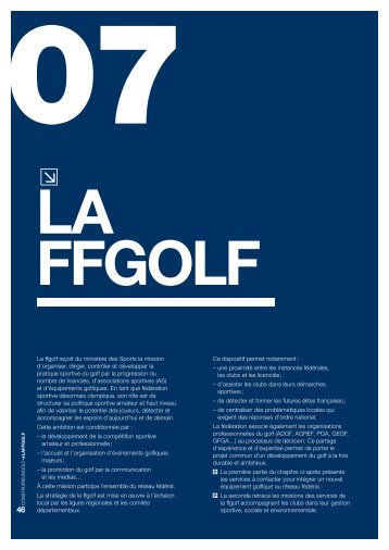 La ffgolf reçoit du ministère des Sports la mission d'organiser, diriger ...