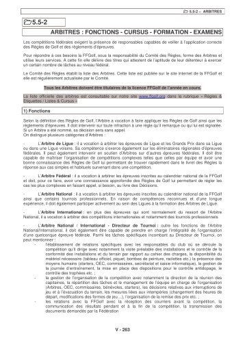 Arbitres : fonctions - cursus - formation - examens - Fédération ...