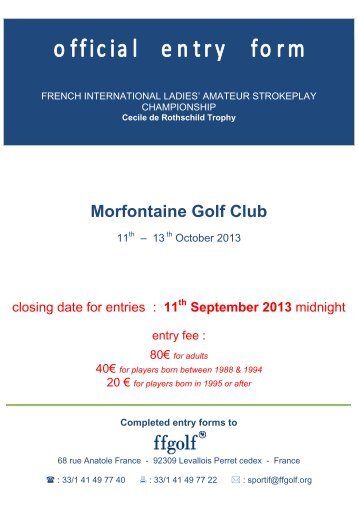 Morfontaine Golf Club