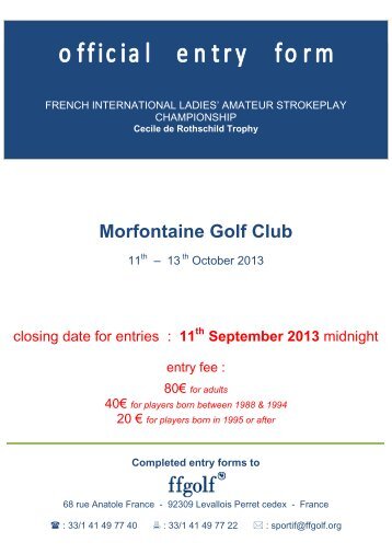 Morfontaine Golf Club