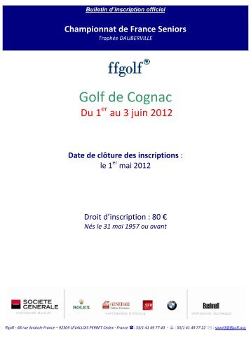 le 1 - Fédération Française de Golf