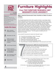 Volume 2, Issue 2 - Franklin Furniture Institute - Mississippi State ...