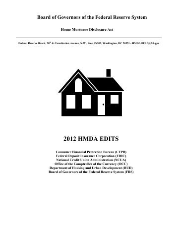 2012 HMDA EDITS - ffiec