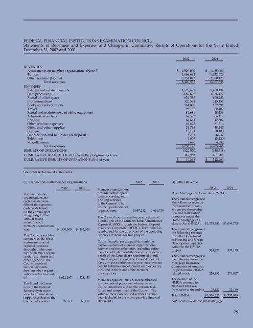 Annual Report 2002 - ffiec