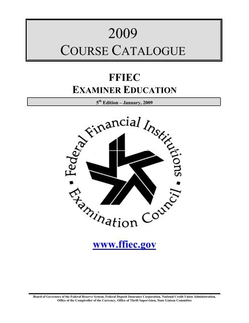 2009 Course Catalogue - ffiec