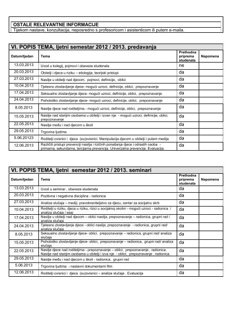 Preddiplomski - Filozofski fakultet u Rijeci - Sveučilište u Rijeci