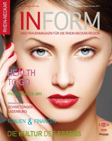 HEALTH TO GO - INFORM - Das Regionale  Frauenmagazin
