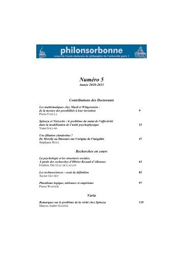 Philon (05) - École doctorale de philosophie - Université Paris 1 ...