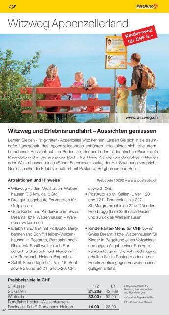 Freizeittipps Sommer 2013 - Ausflüge in der Ostschweiz und ... - SBB