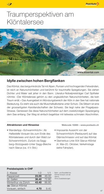 Freizeittipps Sommer 2013 - Ausflüge in der Ostschweiz und ... - SBB