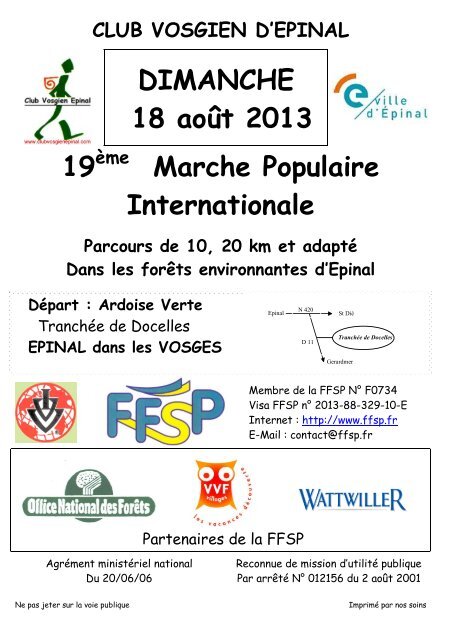 CLUB VOSGIEN D'EPINAL - FFSP