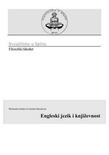 Preddiplomski studij - Filozofski fakultet u Splitu