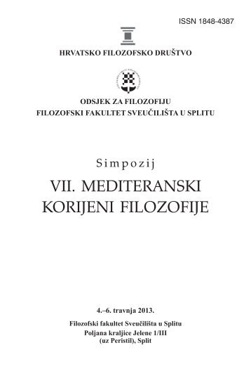 Program - Filozofski fakultet u Splitu