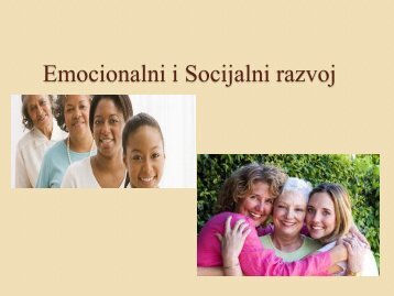 Emocionalni i socijalni razvoj