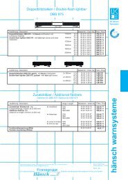 Preisinformation DBW 975 / DBS 975 Doppelblitz-Technik