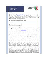 Newsletter 04/2013 Entscheidungsreporte - Finanzgericht Münster