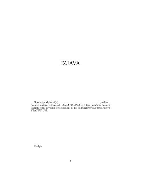 IZJAVA