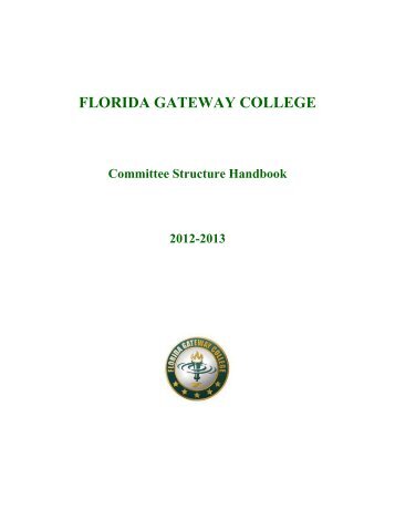 Committee Handbook - Florida Gateway College