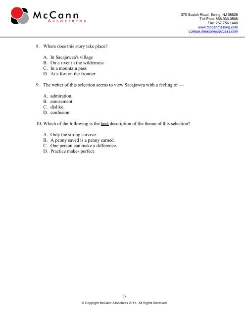 PERT Student Study Guide