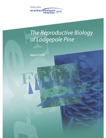 The Reproductive Biology of Lodgepole Pine - Forest Genetics ...