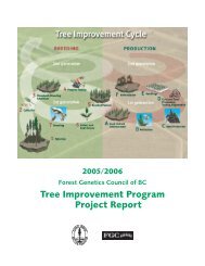 Tree Improvement Program Project Report 2005 / 2006