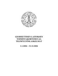 2004 - Geodeettinen laitos