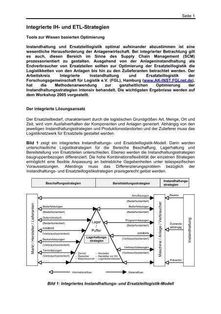 Integrierte IH- und ETL-Strategien - FGLnet