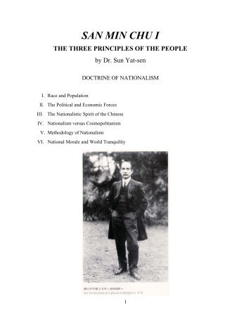 San Min Chu I – The Three Principles of